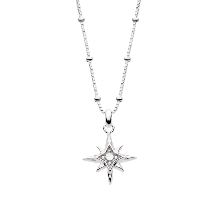Kit Heath Silver Céleste Aurora Birthstone Necklace