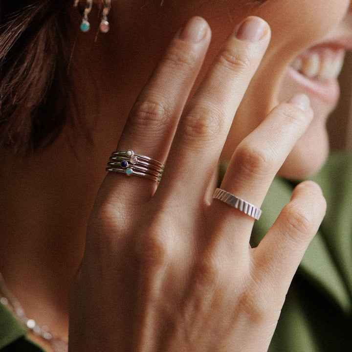 Daisy Estée Lalonde Sunburst Chunky Stacking Ring