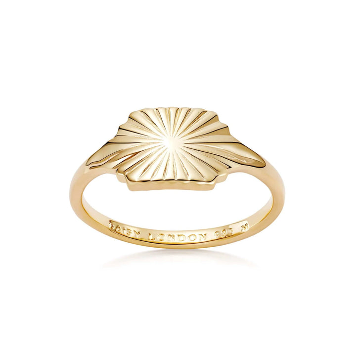 Daisy Estée Lalonde Sunburst Shield Ring
