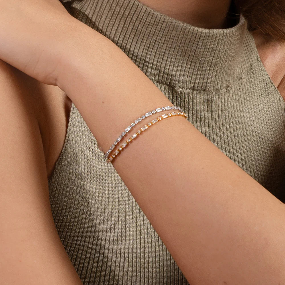 Caroline Svedbom Gold Evelyne Crystal Bracelet