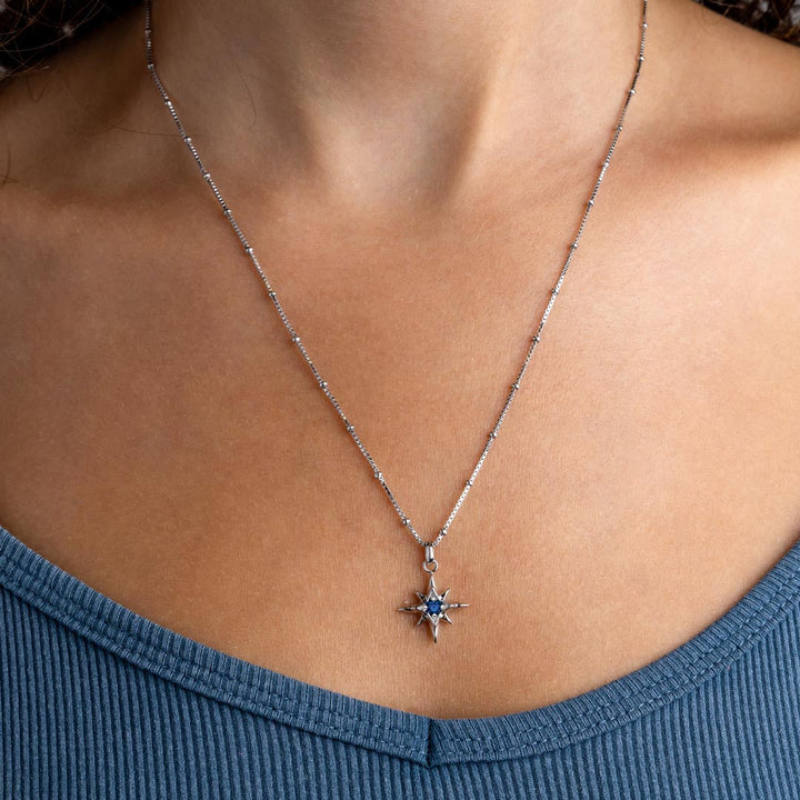 Kit Heath Silver Céleste Aurora Birthstone Necklace