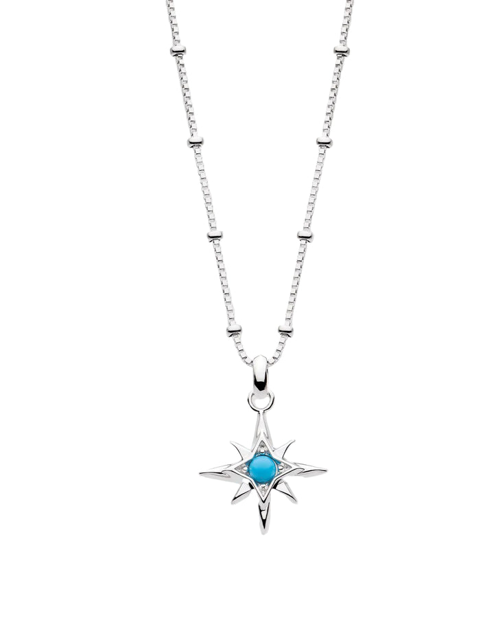 Kit Heath Silver Céleste Aurora Birthstone Necklace