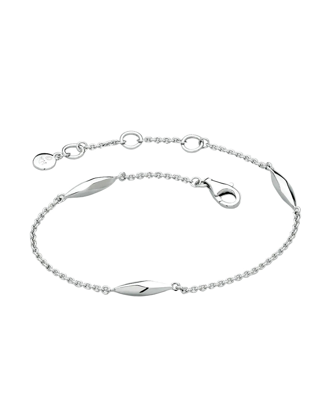 Kit Heath Glint Station Bracelet Sterling Silver 19.1 cm