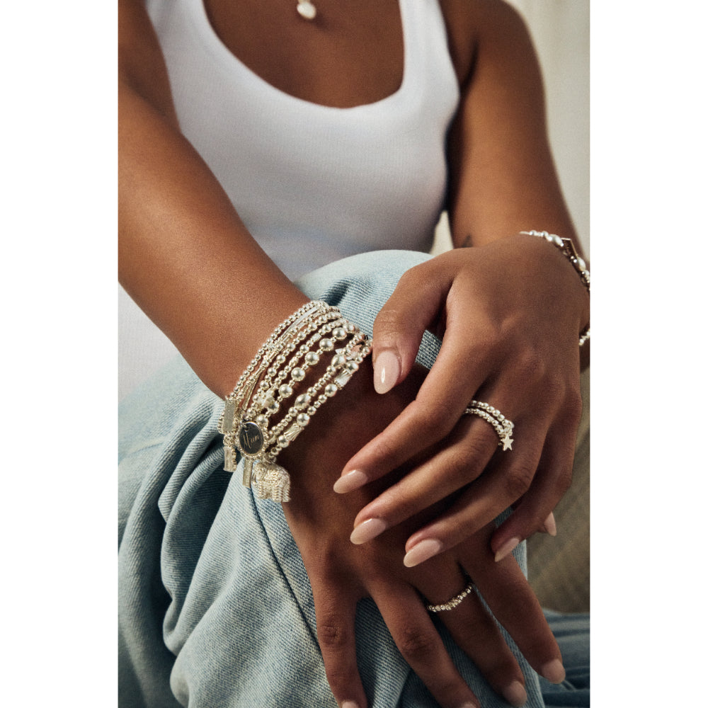 ChloBo Silver Feature Pearl Bracelet