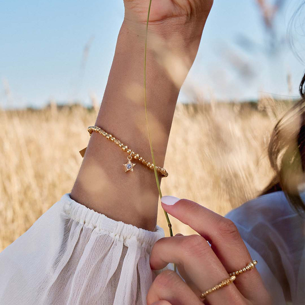 Chlobo 18CT Gold Plated Birthstone Bracelet image 14