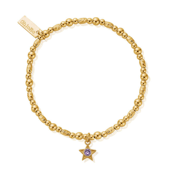 Chlobo 18CT Gold Plated Birthstone Bracelet image 5