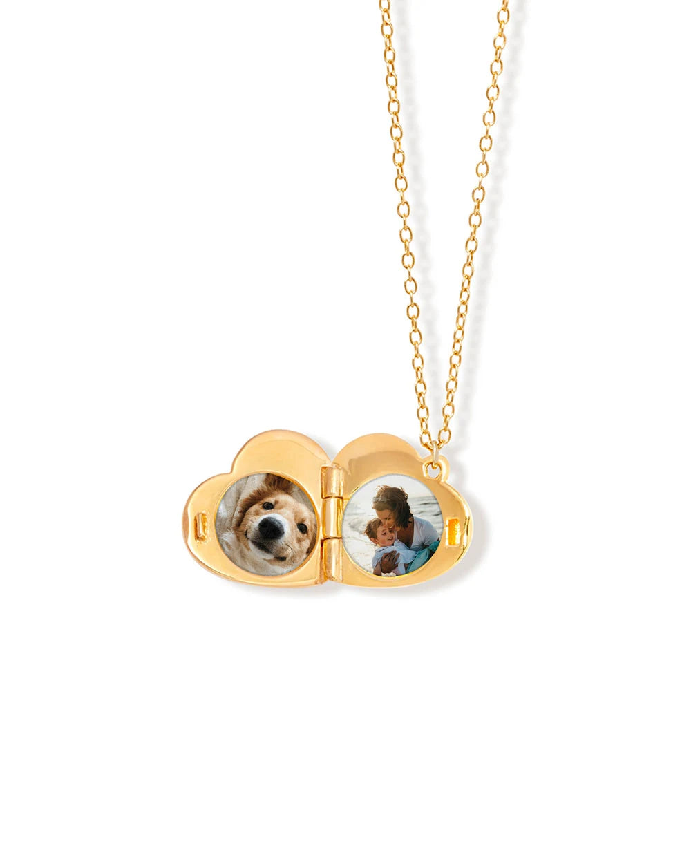 Astley Clarke Mini Heart Locket Necklace - Personalized Sterling Silver or Gold Vermeil