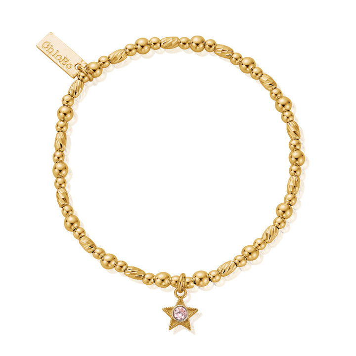 Chlobo 18CT Gold Plated Birthstone Bracelet image 9