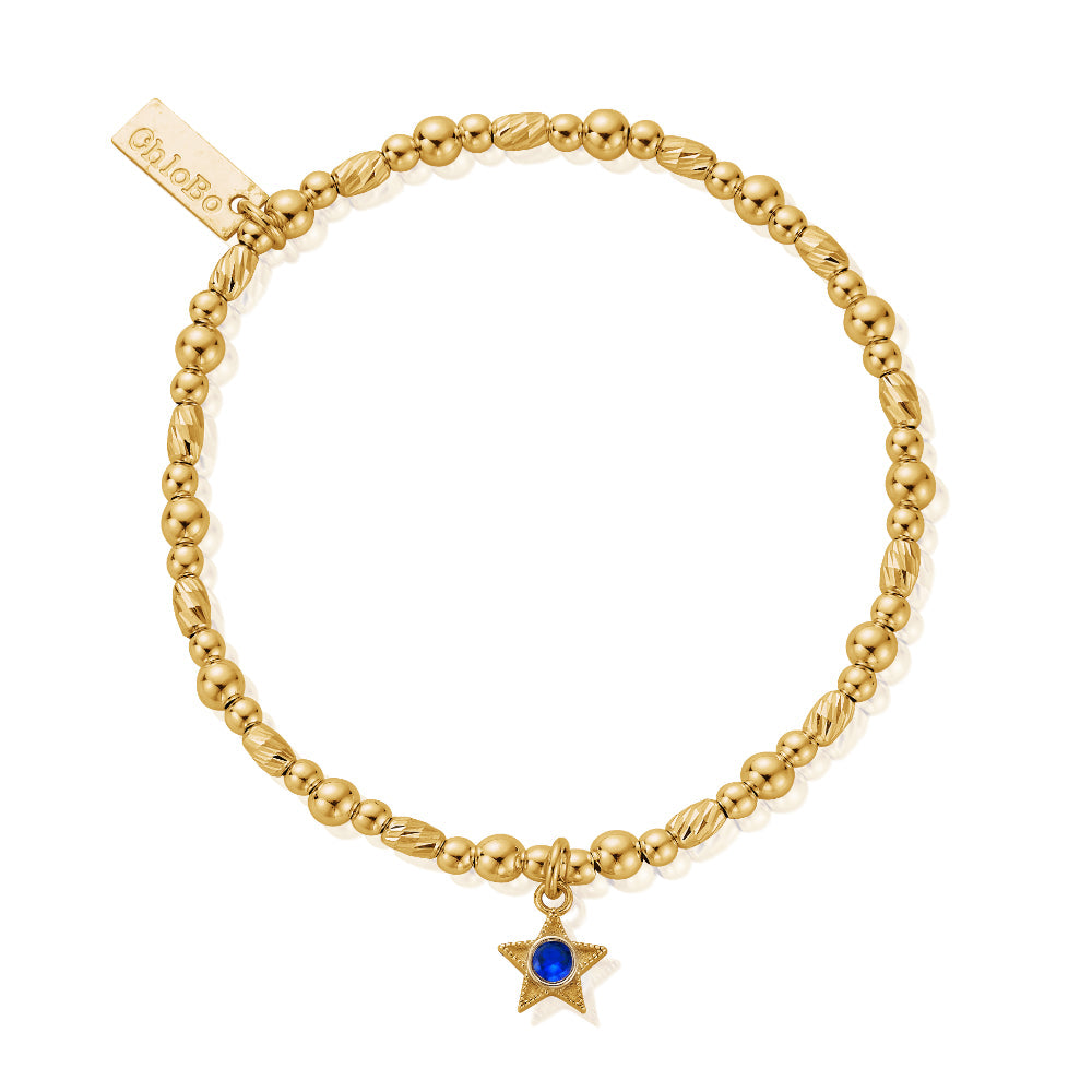 Chlobo 18CT Gold Plated Birthstone Bracelet image 8