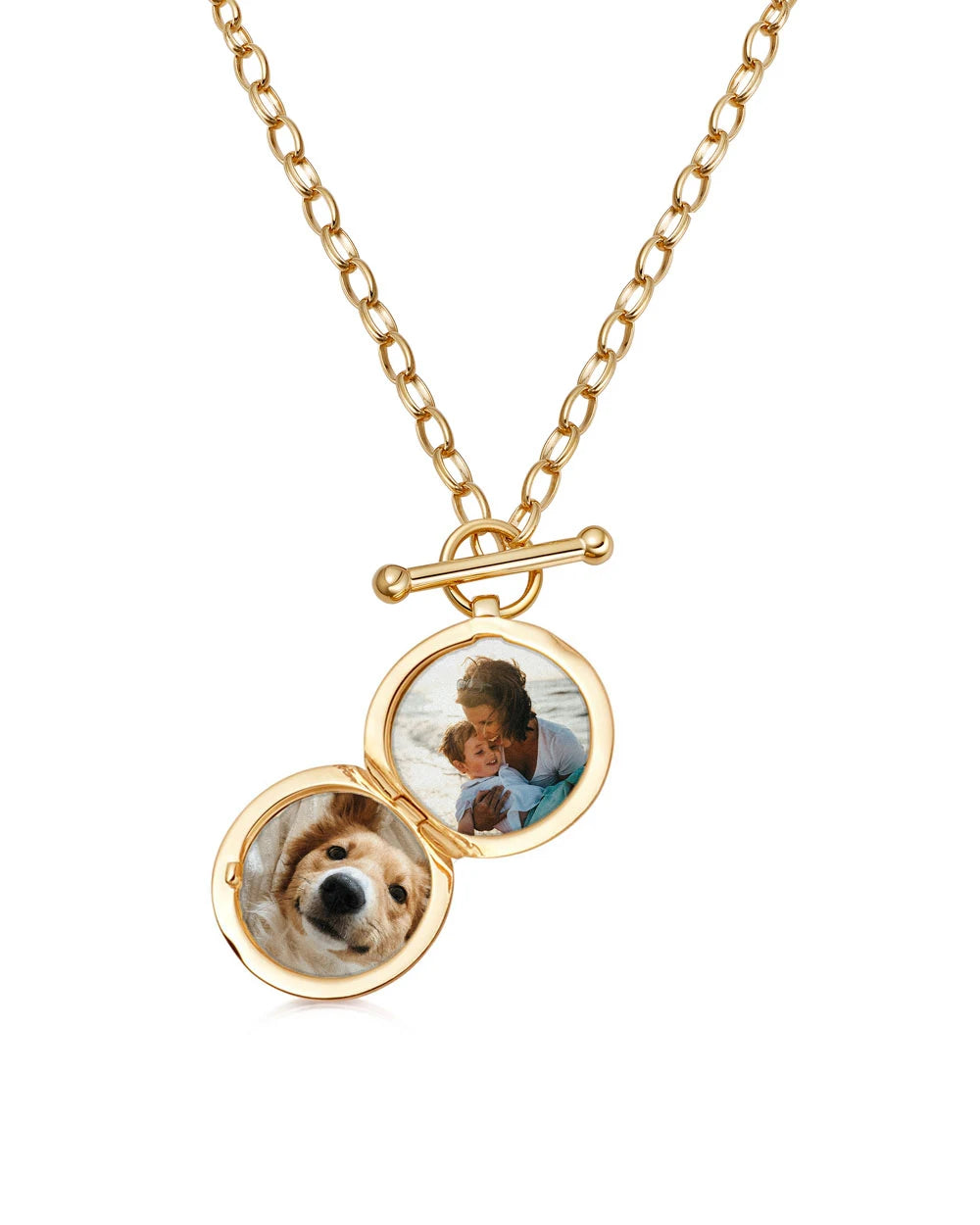 Astley Clarke Personalized Locket Necklace - T-Bar & White Sapphire