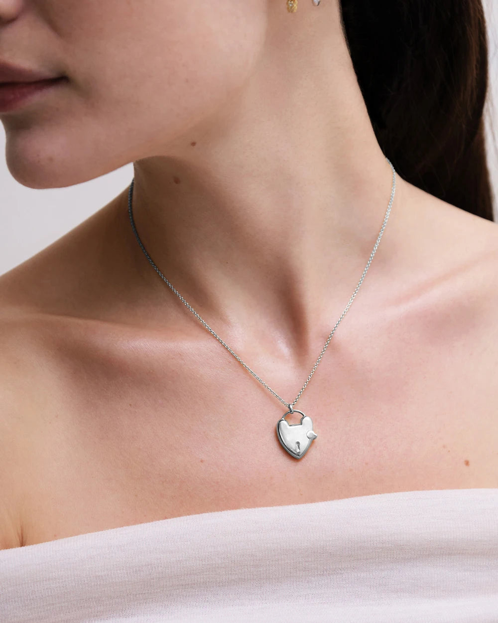 Astley Clarke Gold Vermeil Padlock Heart Locket Necklace