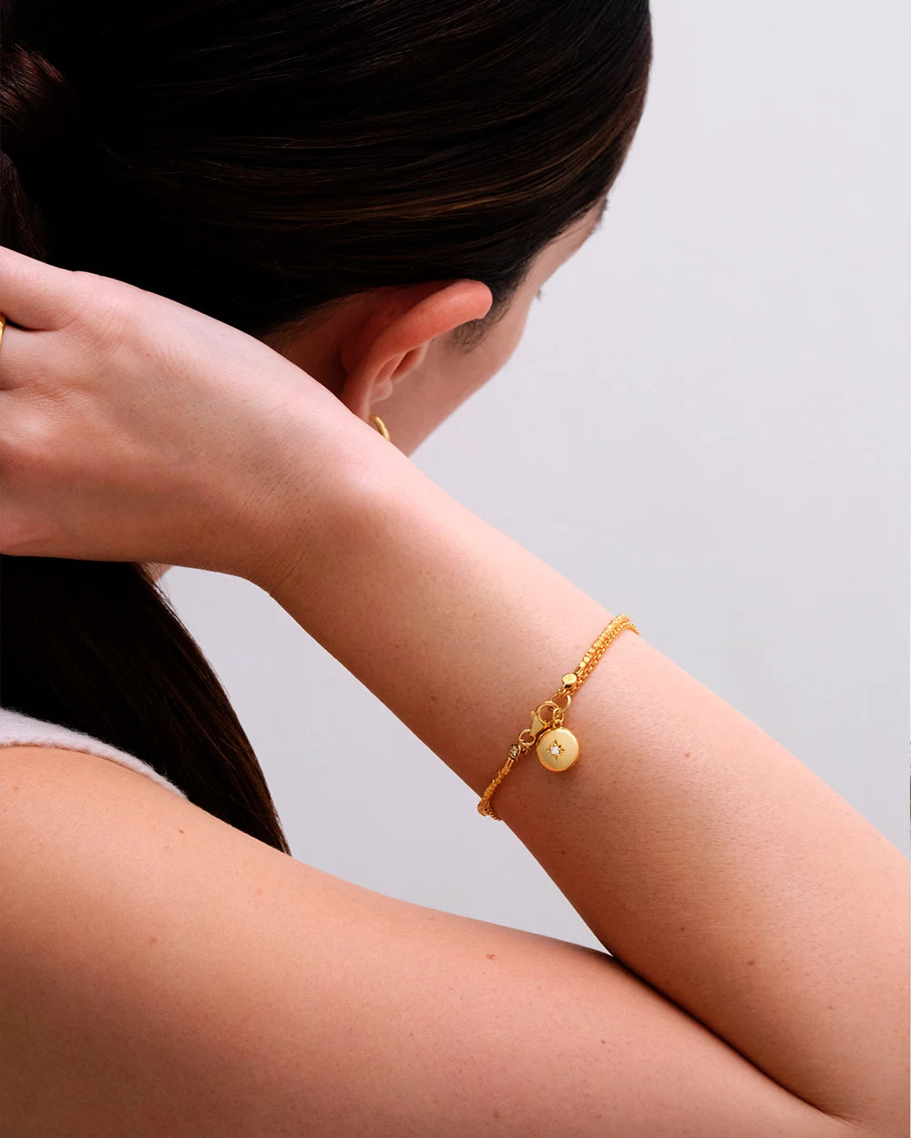 Astley Clarke Star-Set Locket Bracelet