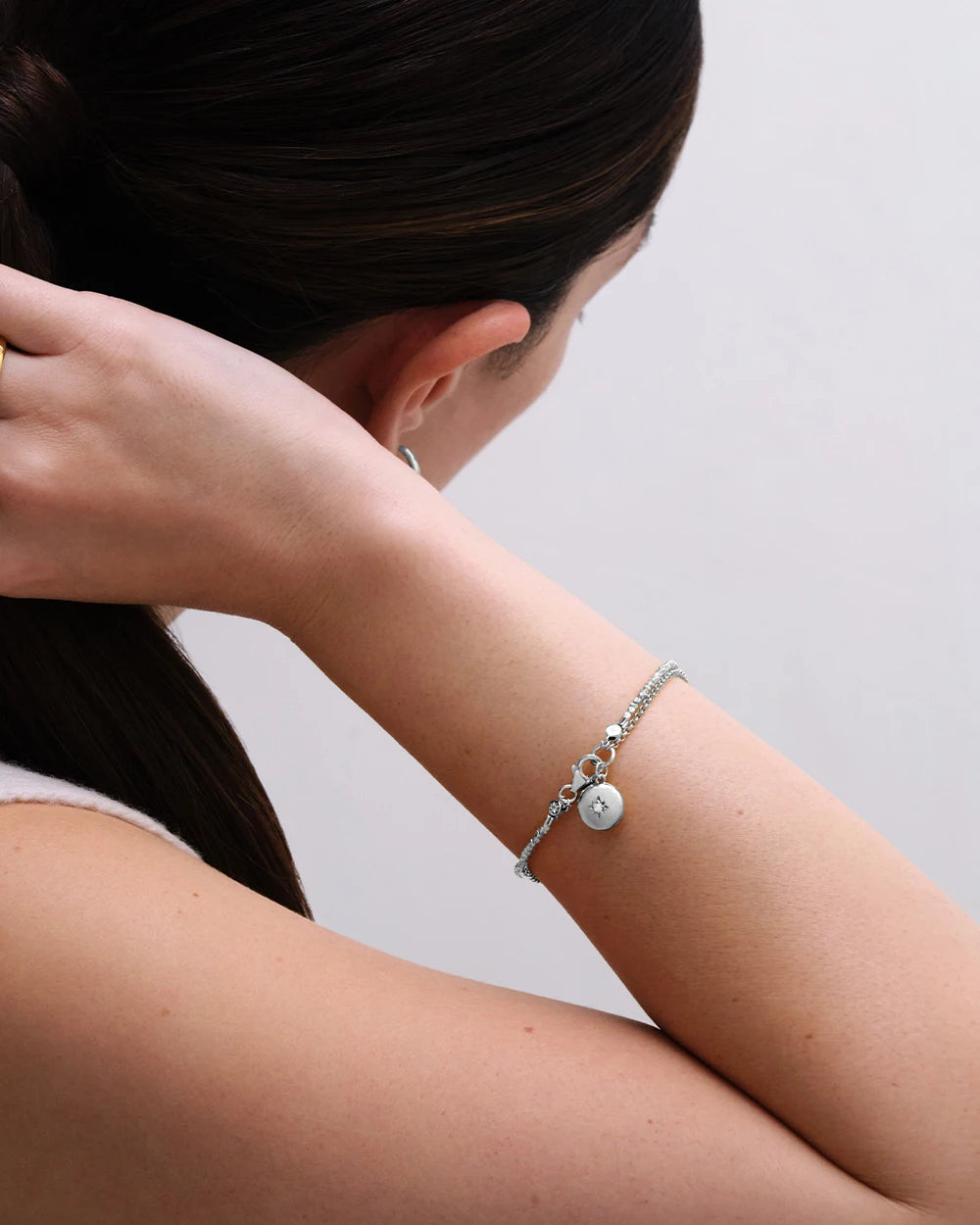 Astley Clarke Star-Set Locket Bracelet