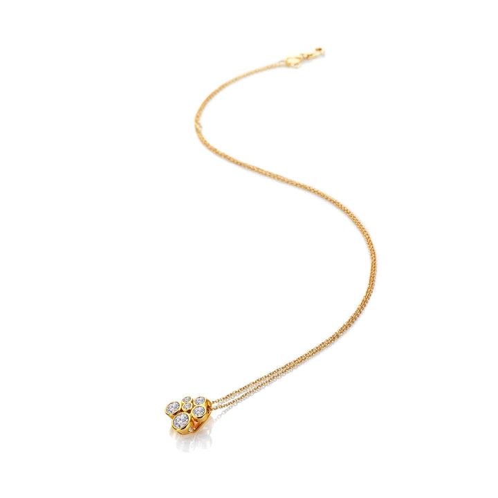 HD x GE Tender Cluster Pendant: 18ct Gold Plated Sterling Silver Diamond