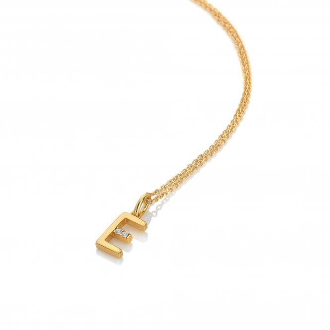 Hot Diamonds Gold Letter A Pendant Necklace