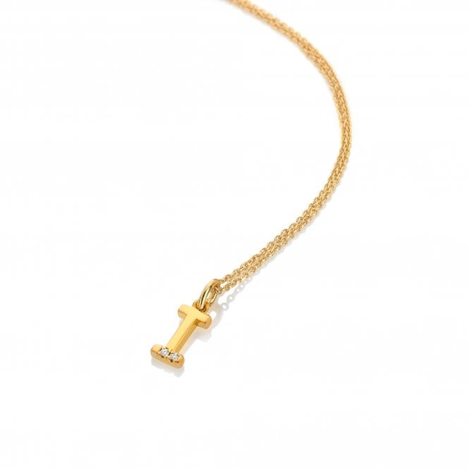 Hot Diamonds Gold Letter A Pendant Necklace