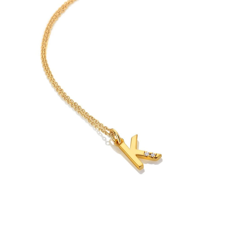 Hot Diamonds Gold Letter A Pendant Necklace