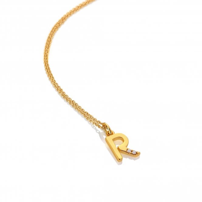Hot Diamonds Gold Letter A Pendant Necklace