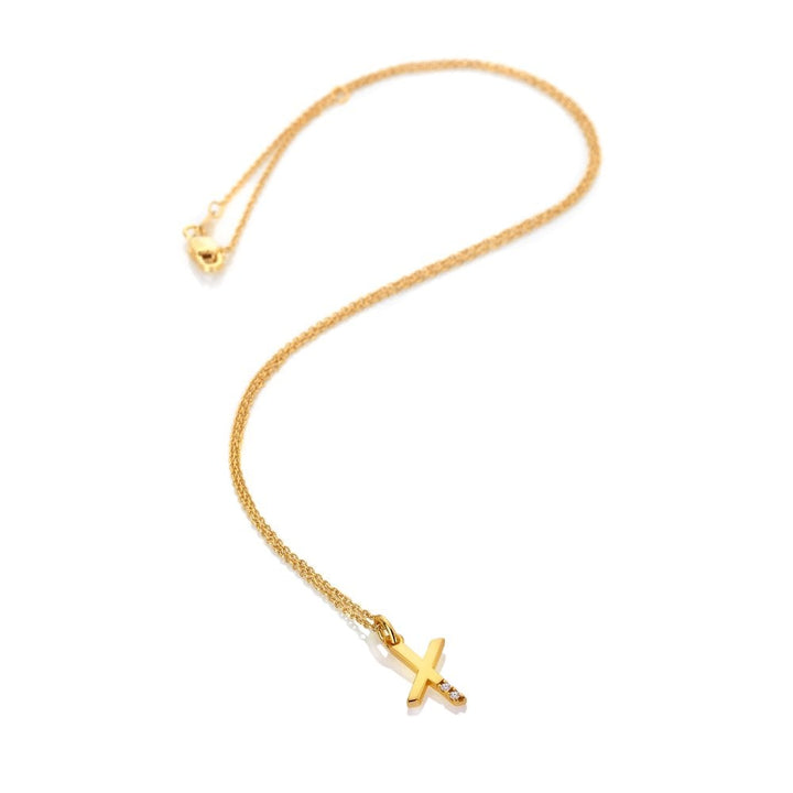 Hot Diamonds Gold Letter A Pendant Necklace