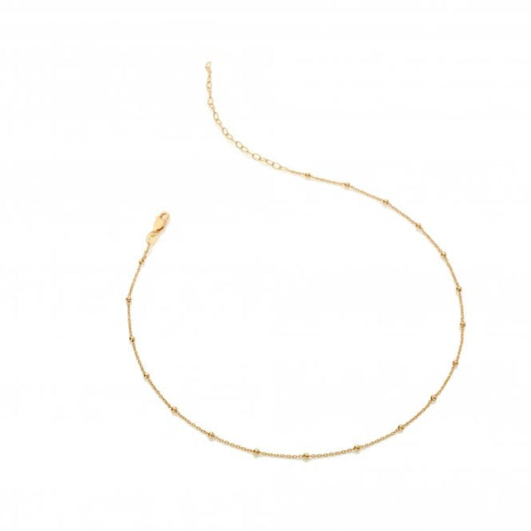 Hot Diamonds 18CT Gold Plated Sterling Silver Embrace Beaded Cable Chain - 32-39 cm image 2