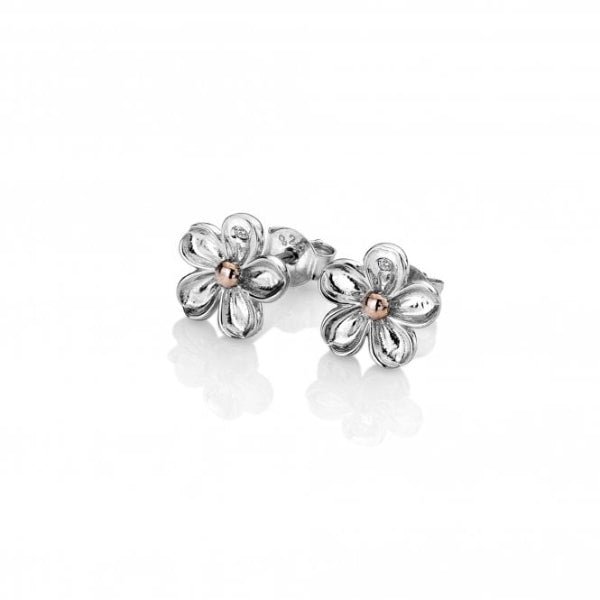 Hot Diamonds 18CT Rose Gold Plate and Silver Forget Me Not Earrings - MococoHot DiamondsDE6185055069041025Earrings
