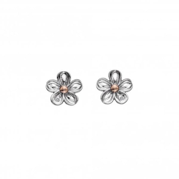 Hot Diamonds 18CT Rose Gold Plate and Silver Forget Me Not Earrings - MococoHot DiamondsDE6185055069041025Earrings