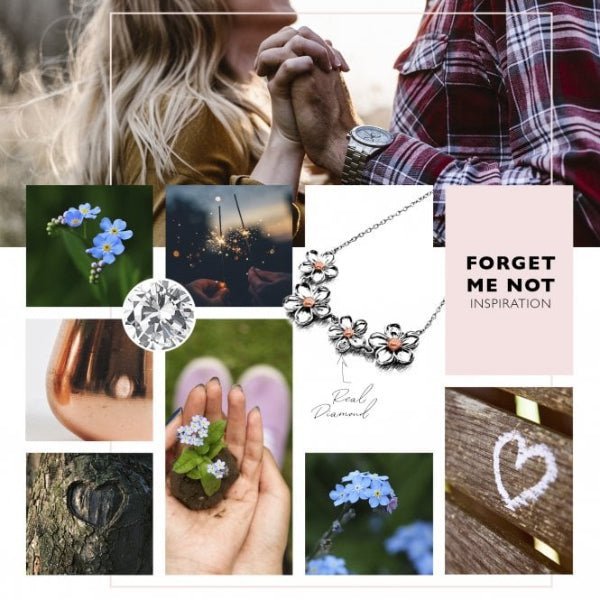 Hot Diamonds 18CT Rose Gold Plate and Silver Forget Me Not Pendant - MococoHot DiamondsDP7495055069041063Necklaces