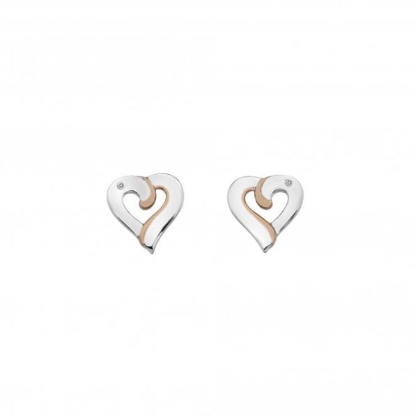 Hot Diamonds 18CT Rose Gold Plate and Silver Sure Earrings - MococoHot DiamondsDE5465055069034591Earrings