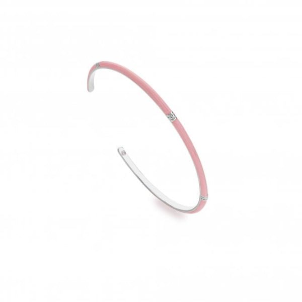 Hot Diamonds Enamel Plated Silver X TG Enamel Bangle Bracelet - MococoHot DiamondsDC1955055069055381Bracelets