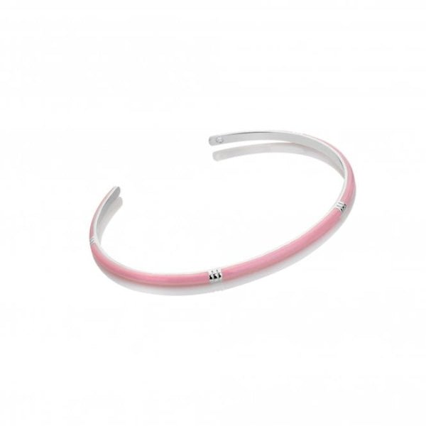 Hot Diamonds Enamel Plated Silver X TG Enamel Bangle Bracelet - MococoHot DiamondsDC1955055069055381Bracelets