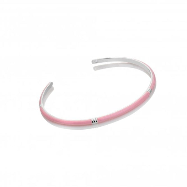 Hot Diamonds Enamel Plated  Silver X TG Enamel Bangle Bracelet