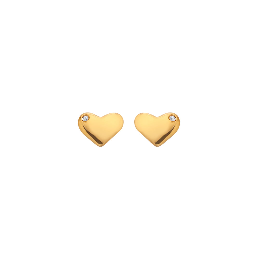 Hot Diamonds Gold Desire Heart Stud Earrings - MococoHot DiamondsDE7815055069052809Earrings