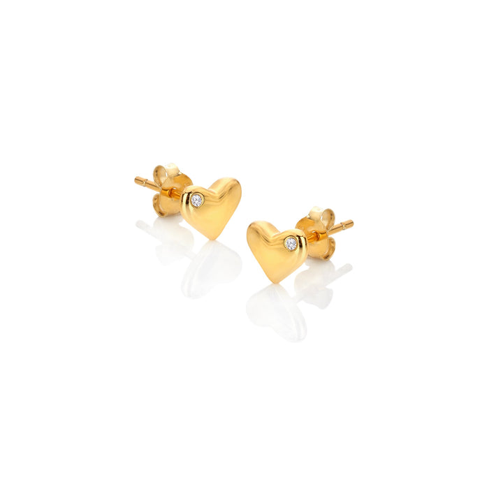 Hot Diamonds Gold Desire Heart Stud Earrings - MococoHot DiamondsDE7815055069052809Earrings