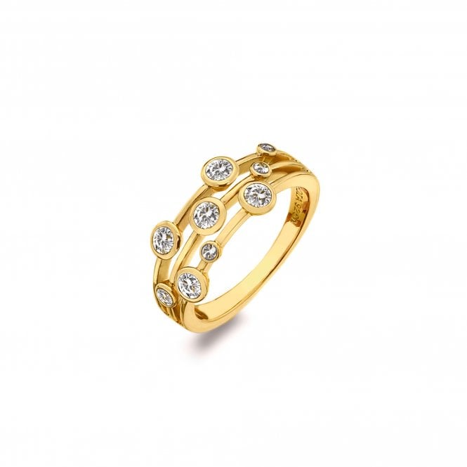 Hot Diamonds Gold Exquisite Statement Ring - MococoHot DiamondsDR273/N