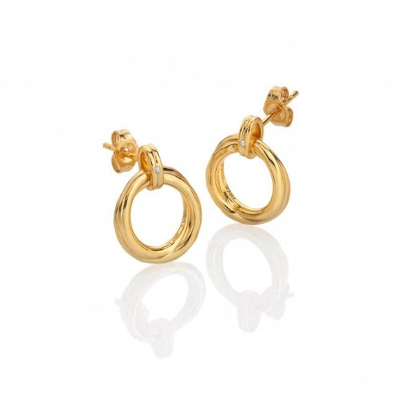 Hot Diamonds Gold Jac Jossa Aura Stud Earrings - MococoHot DiamondsDE8135055069055718Earrings