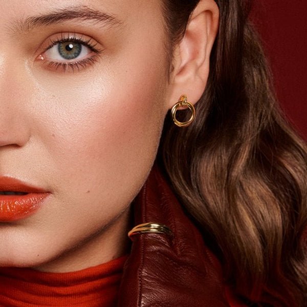 Hot Diamonds Gold Jac Jossa Aura Stud Earrings - MococoHot DiamondsDE8135055069055718Earrings