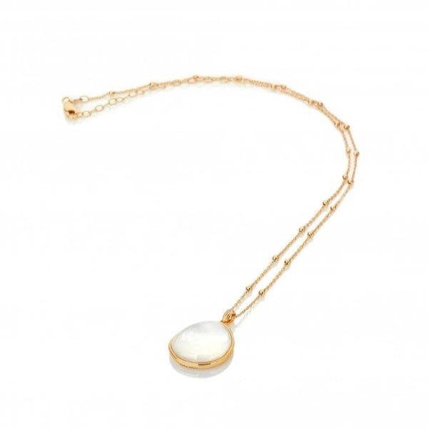Hot Diamonds Gold Jac Jossa Calm Mother of Pearl Circle Pendant - MococoHot DiamondsDP9055055069049748Necklaces