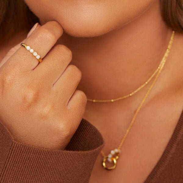 Hot Diamonds Gold Jac Jossa Calm Mother of Pearl Necklace - MococoHot DiamondsDN1665055069049755Necklaces