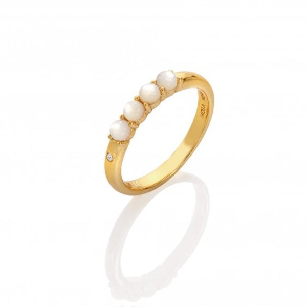 Hot Diamonds Gold Jac Jossa Calm Mother of Pearl Ring - DR252 - MococoHot DiamondsDR252/M5055069049793Rings