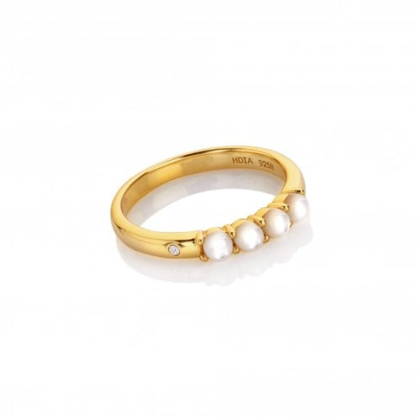 Hot Diamonds Gold Jac Jossa Calm Mother of Pearl Ring - DR252 - MococoHot DiamondsDR252/M5055069049793Rings