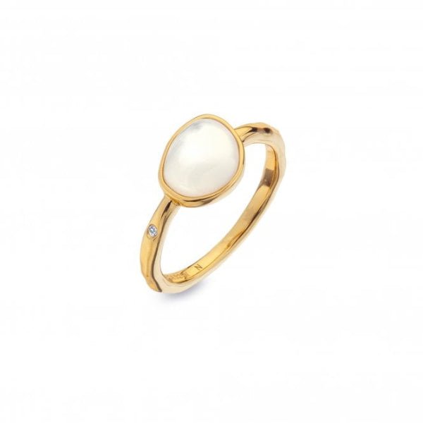 Hot Diamonds Gold Jac Jossa Calm Mother of Pearl Ring - MococoHot DiamondsDR231/L5055069045962Rings