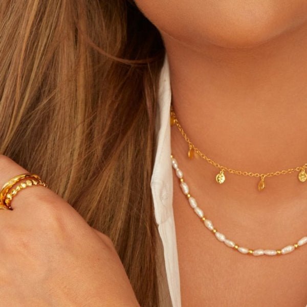 Hot Diamonds Gold Jac Jossa Calm Pearl Necklace - MococoHot DiamondsDN1575055069049090Necklaces