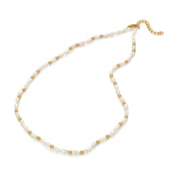 Hot Diamonds Gold Jac Jossa Calm Pearl Necklace - MococoHot DiamondsDN1575055069049090Necklaces