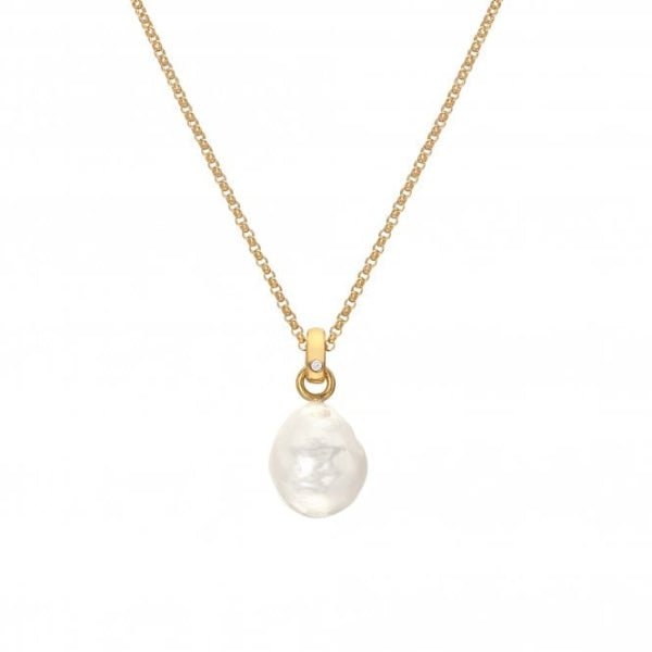 Hot Diamonds Gold Jac Jossa Calm Pearl Pendant - MococoHot DiamondsDP8975055069049120Necklaces