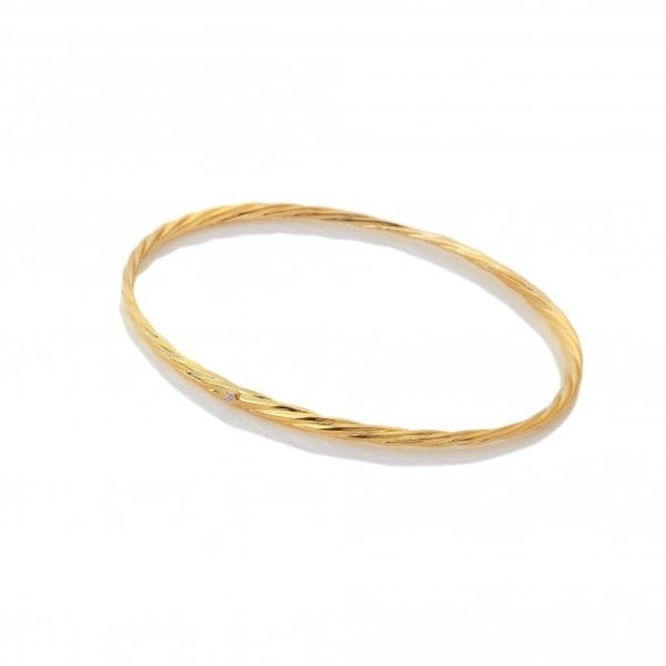 Hot Diamonds Gold Jac Jossa Entwine Bangle Bracelet - MococoHot DiamondsDL6405055069045467Bracelets