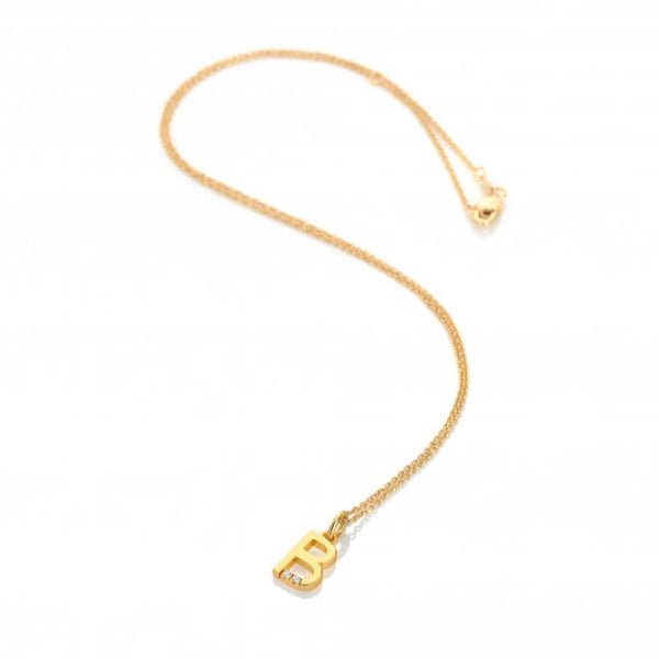 Hot Diamonds Gold Jac Jossa Letter B Pendant - MococoHot DiamondsDP9405055069052496Necklaces