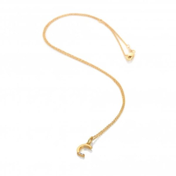 Hot Diamonds Gold Jac Jossa Letter C Pendant - MococoHot DiamondsDP9415055069052502Necklaces