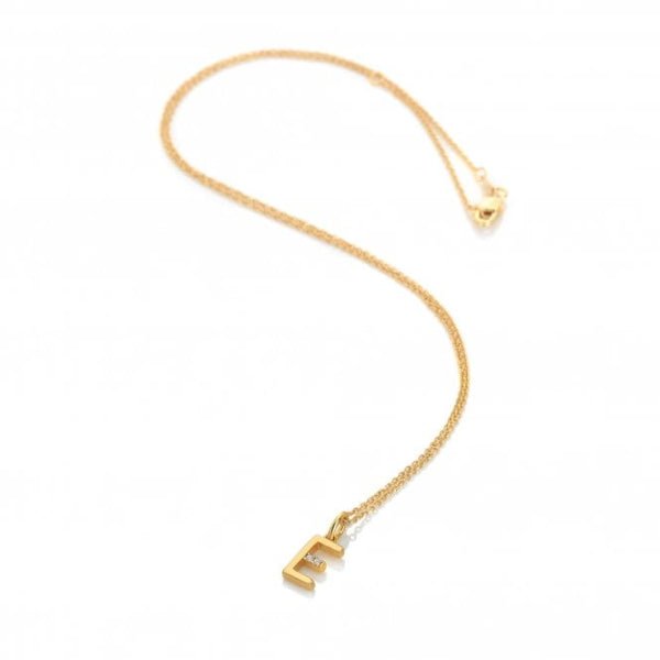 Hot Diamonds Gold Jac Jossa Letter E Pendant - MococoHot DiamondsDP9435055069052526Necklaces