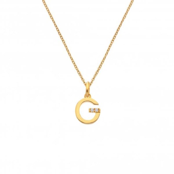 Hot Diamonds Gold Jac Jossa Letter G Pendant - MococoHot DiamondsDP9455055069052540Necklaces