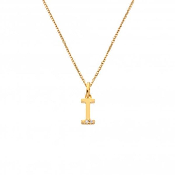 Hot Diamonds Gold Jac Jossa Letter I Pendant - MococoHot DiamondsDP9475055069052564Necklaces